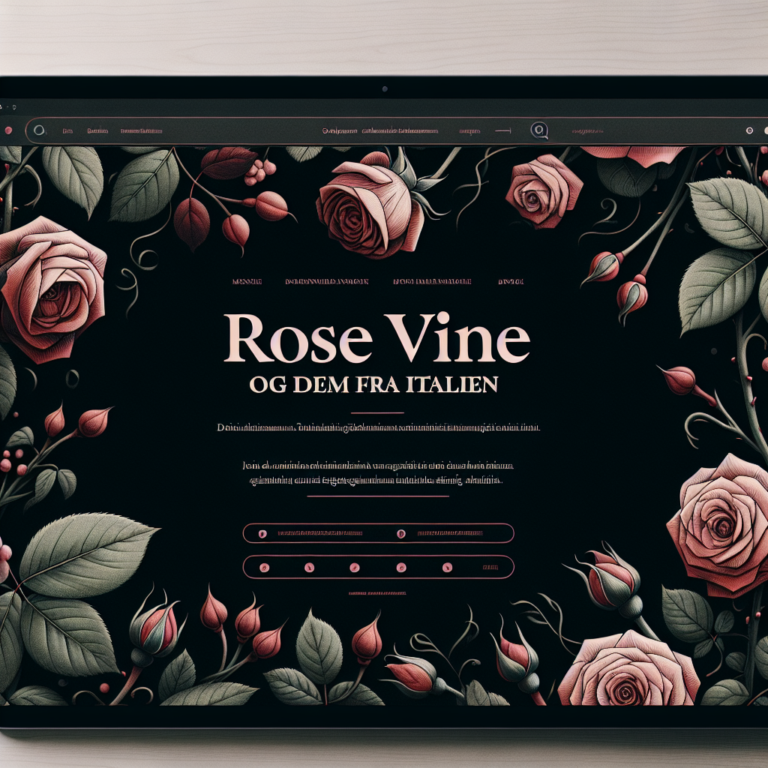 Oplev Skønheden ved Rosevine fra Italien